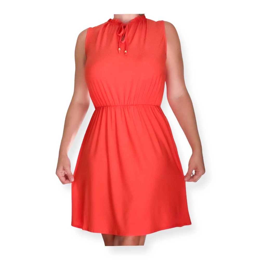 Tiana B. Orange Fall Dress